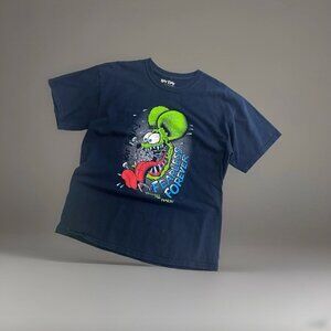 Rat Fink Classic Ed Roth Fearless Tough as Nails Forever T-Shirt Size Large